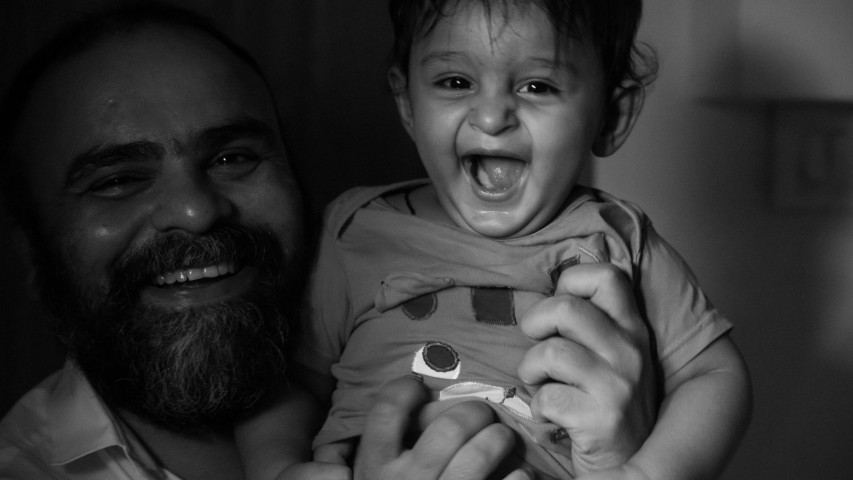 Vikram & Rishaan - Photographing the photographer with his young little client